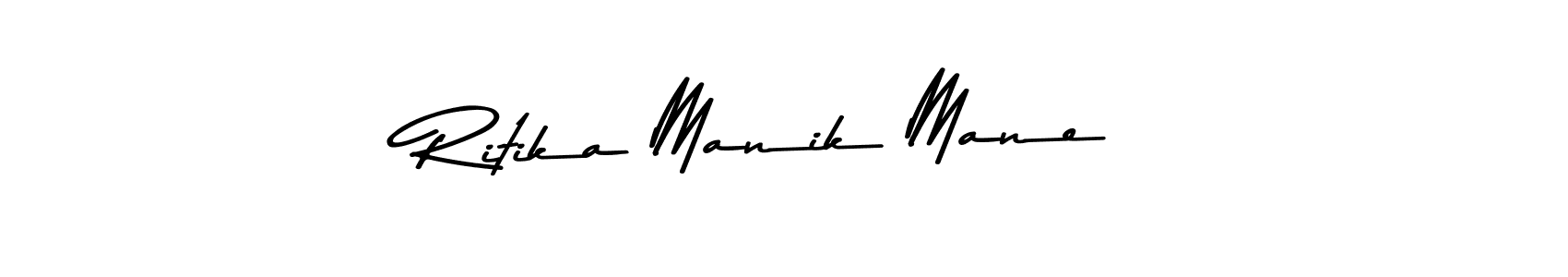 Asem Kandis PERSONAL USE is a professional signature style that is perfect for those who want to add a touch of class to their signature. It is also a great choice for those who want to make their signature more unique. Get Ritika Manik Mane name to fancy signature for free. Ritika Manik Mane signature style 9 images and pictures png