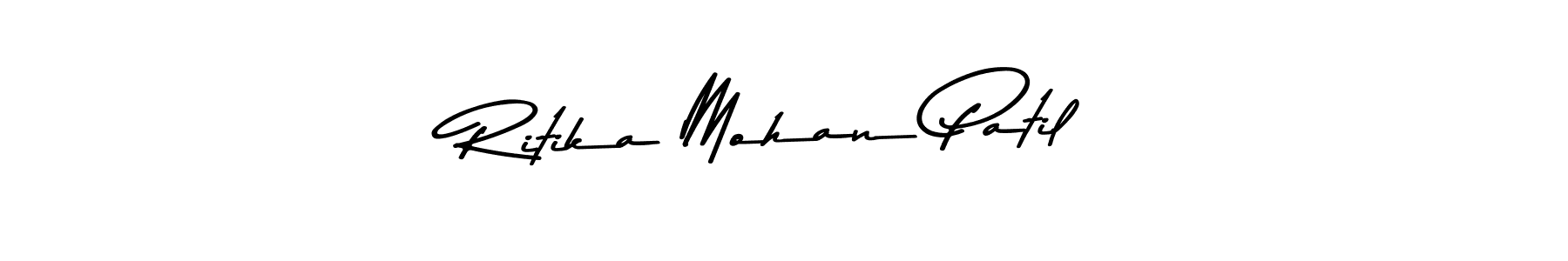 Design your own signature with our free online signature maker. With this signature software, you can create a handwritten (Asem Kandis PERSONAL USE) signature for name Ritika Mohan Patil. Ritika Mohan Patil signature style 9 images and pictures png