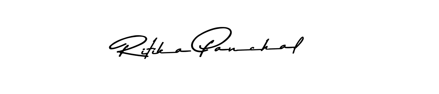 Create a beautiful signature design for name Ritika Panchal. With this signature (Asem Kandis PERSONAL USE) fonts, you can make a handwritten signature for free. Ritika Panchal signature style 9 images and pictures png