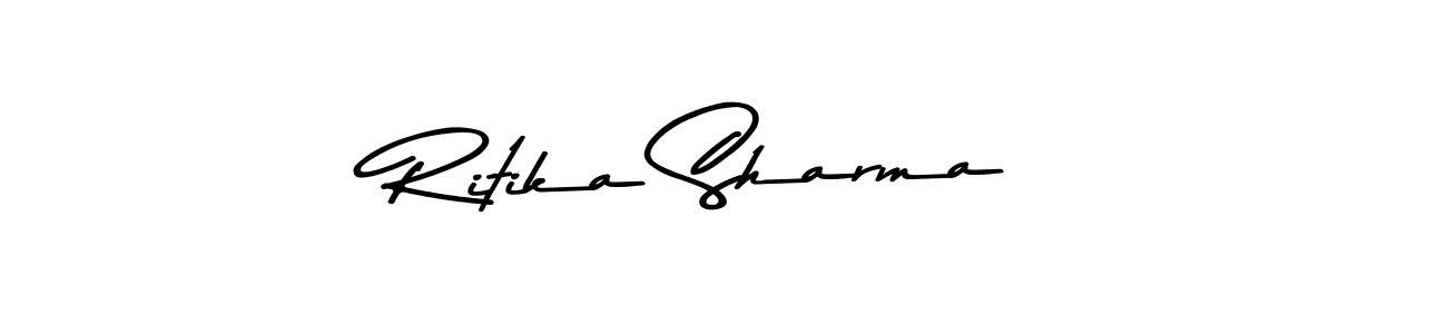 Ritika Sharma stylish signature style. Best Handwritten Sign (Asem Kandis PERSONAL USE) for my name. Handwritten Signature Collection Ideas for my name Ritika Sharma. Ritika Sharma signature style 9 images and pictures png