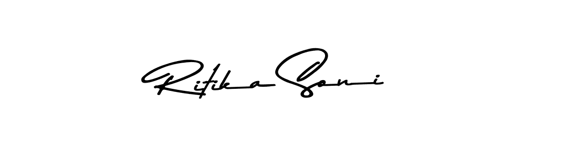 Ritika Soni stylish signature style. Best Handwritten Sign (Asem Kandis PERSONAL USE) for my name. Handwritten Signature Collection Ideas for my name Ritika Soni. Ritika Soni signature style 9 images and pictures png