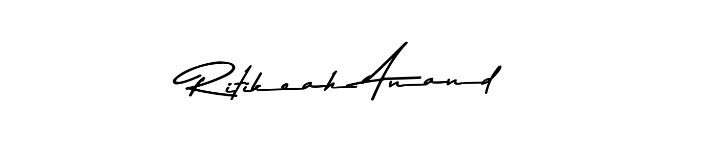 Make a beautiful signature design for name Ritikeah Anand. Use this online signature maker to create a handwritten signature for free. Ritikeah Anand signature style 9 images and pictures png