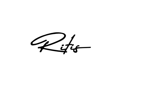 How to make Ritis signature? Asem Kandis PERSONAL USE is a professional autograph style. Create handwritten signature for Ritis name. Ritis signature style 9 images and pictures png