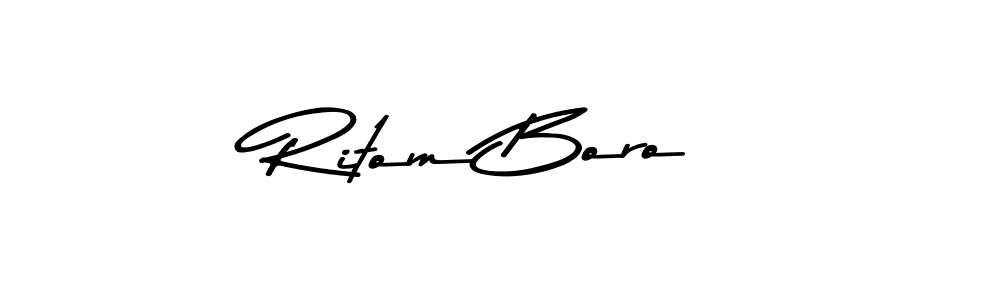 Also we have Ritom Boro name is the best signature style. Create professional handwritten signature collection using Asem Kandis PERSONAL USE autograph style. Ritom Boro signature style 9 images and pictures png