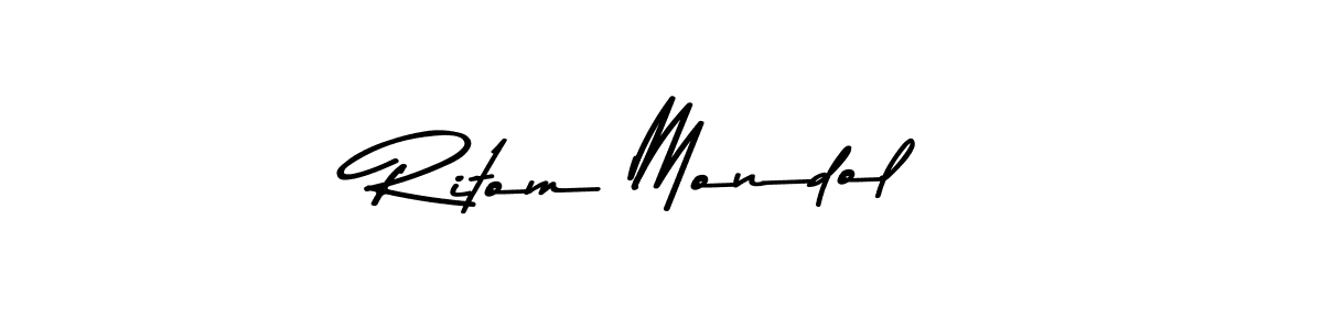 Make a beautiful signature design for name Ritom Mondol. Use this online signature maker to create a handwritten signature for free. Ritom Mondol signature style 9 images and pictures png