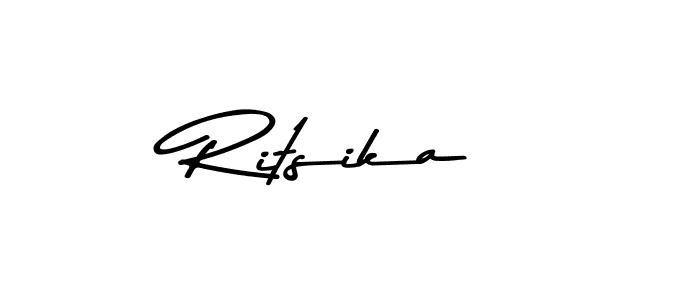 Ritsika stylish signature style. Best Handwritten Sign (Asem Kandis PERSONAL USE) for my name. Handwritten Signature Collection Ideas for my name Ritsika. Ritsika signature style 9 images and pictures png