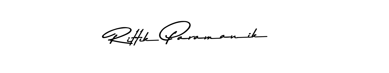 Make a beautiful signature design for name Rittik Paramanik. With this signature (Asem Kandis PERSONAL USE) style, you can create a handwritten signature for free. Rittik Paramanik signature style 9 images and pictures png