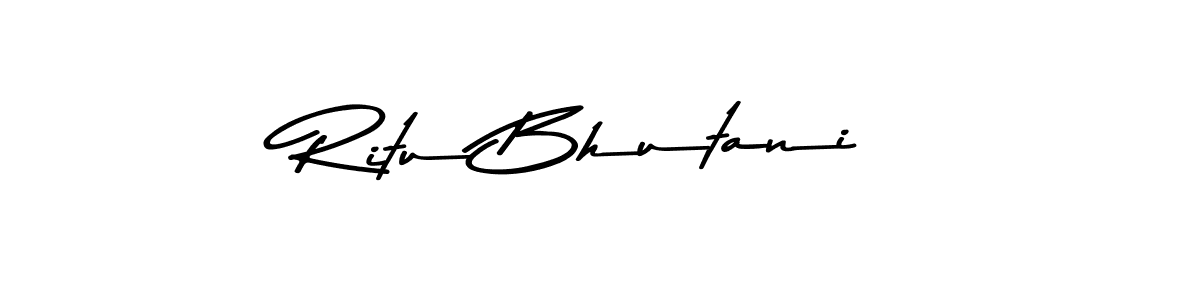 You can use this online signature creator to create a handwritten signature for the name Ritu Bhutani. This is the best online autograph maker. Ritu Bhutani signature style 9 images and pictures png