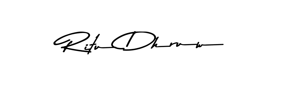 Make a beautiful signature design for name Ritu Dhruw. Use this online signature maker to create a handwritten signature for free. Ritu Dhruw signature style 9 images and pictures png