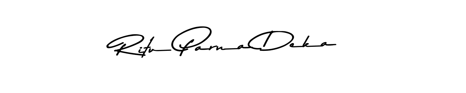 Make a beautiful signature design for name Ritu Parna Deka. With this signature (Asem Kandis PERSONAL USE) style, you can create a handwritten signature for free. Ritu Parna Deka signature style 9 images and pictures png