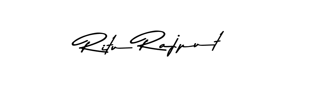 Make a beautiful signature design for name Ritu Rajput. With this signature (Asem Kandis PERSONAL USE) style, you can create a handwritten signature for free. Ritu Rajput signature style 9 images and pictures png