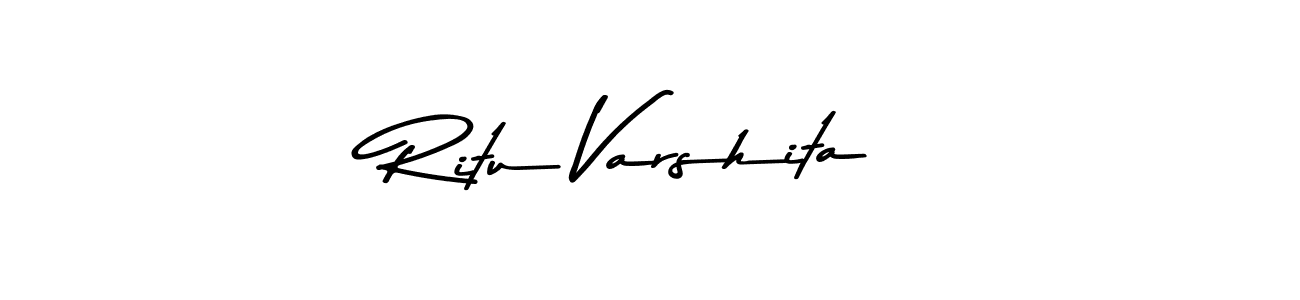 Also You can easily find your signature by using the search form. We will create Ritu Varshita name handwritten signature images for you free of cost using Asem Kandis PERSONAL USE sign style. Ritu Varshita signature style 9 images and pictures png