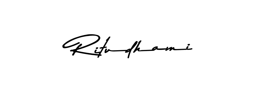 Make a beautiful signature design for name Ritudhami. With this signature (Asem Kandis PERSONAL USE) style, you can create a handwritten signature for free. Ritudhami signature style 9 images and pictures png