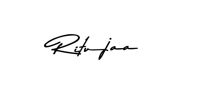 How to make Ritujaa signature? Asem Kandis PERSONAL USE is a professional autograph style. Create handwritten signature for Ritujaa name. Ritujaa signature style 9 images and pictures png