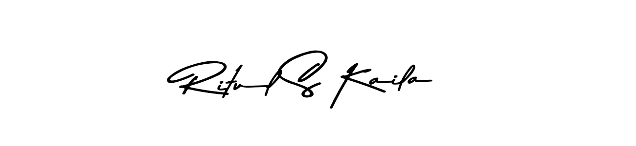 Similarly Asem Kandis PERSONAL USE is the best handwritten signature design. Signature creator online .You can use it as an online autograph creator for name Ritul S Kaila. Ritul S Kaila signature style 9 images and pictures png