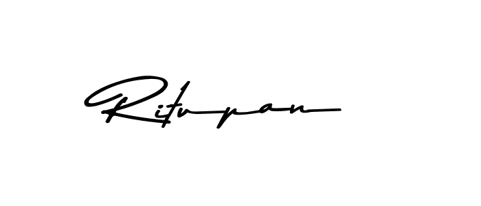 Create a beautiful signature design for name Ritupan. With this signature (Asem Kandis PERSONAL USE) fonts, you can make a handwritten signature for free. Ritupan signature style 9 images and pictures png