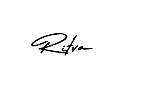 Ritva stylish signature style. Best Handwritten Sign (Asem Kandis PERSONAL USE) for my name. Handwritten Signature Collection Ideas for my name Ritva. Ritva signature style 9 images and pictures png