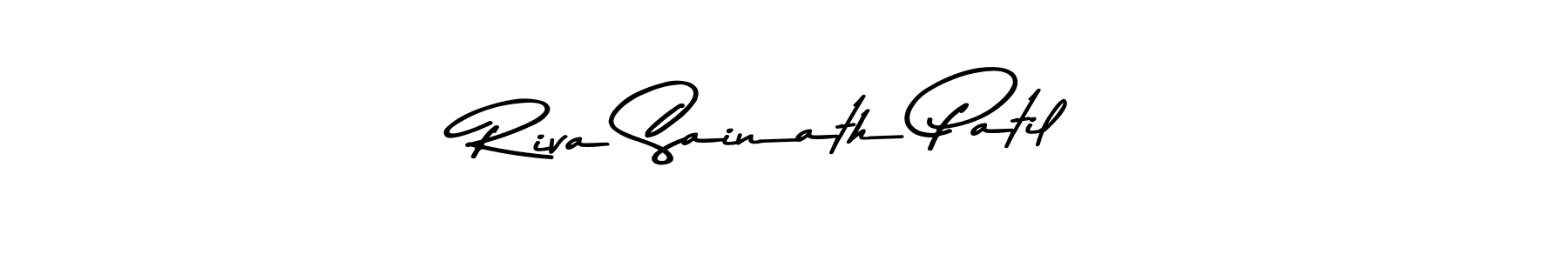 You should practise on your own different ways (Asem Kandis PERSONAL USE) to write your name (Riva Sainath Patil) in signature. don't let someone else do it for you. Riva Sainath Patil signature style 9 images and pictures png
