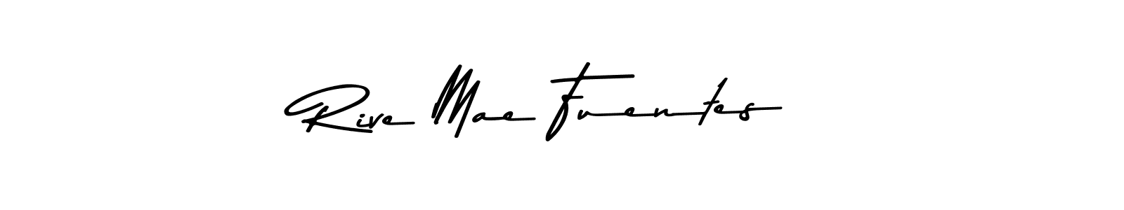 The best way (Asem Kandis PERSONAL USE) to make a short signature is to pick only two or three words in your name. The name Rive Mae Fuentes include a total of six letters. For converting this name. Rive Mae Fuentes signature style 9 images and pictures png