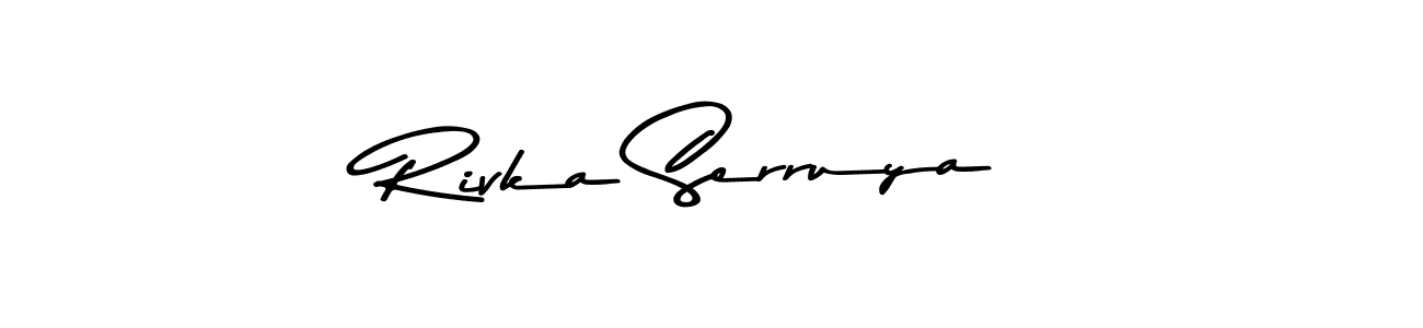Asem Kandis PERSONAL USE is a professional signature style that is perfect for those who want to add a touch of class to their signature. It is also a great choice for those who want to make their signature more unique. Get Rivka Serruya name to fancy signature for free. Rivka Serruya signature style 9 images and pictures png
