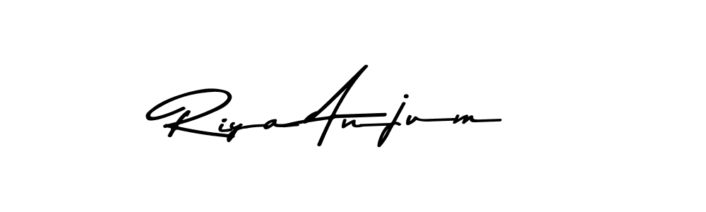 Design your own signature with our free online signature maker. With this signature software, you can create a handwritten (Asem Kandis PERSONAL USE) signature for name Riya Anjum. Riya Anjum signature style 9 images and pictures png