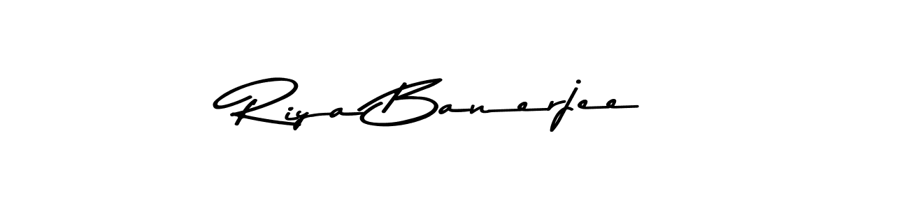 The best way (Asem Kandis PERSONAL USE) to make a short signature is to pick only two or three words in your name. The name Riya Banerjee include a total of six letters. For converting this name. Riya Banerjee signature style 9 images and pictures png