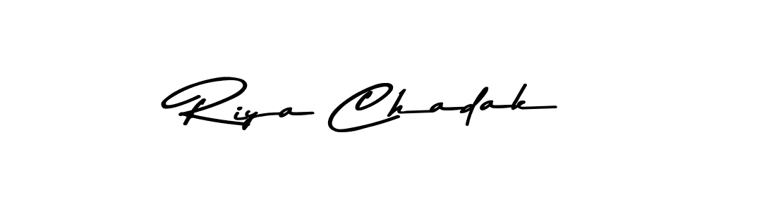 Also You can easily find your signature by using the search form. We will create Riya Chadak name handwritten signature images for you free of cost using Asem Kandis PERSONAL USE sign style. Riya Chadak signature style 9 images and pictures png