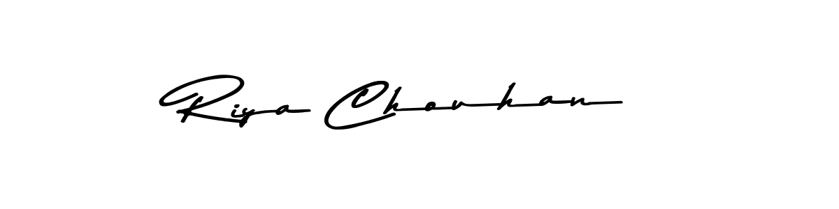 The best way (Asem Kandis PERSONAL USE) to make a short signature is to pick only two or three words in your name. The name Riya Chouhan include a total of six letters. For converting this name. Riya Chouhan signature style 9 images and pictures png