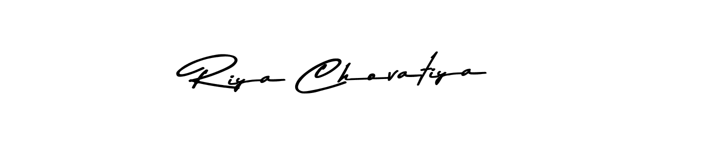 The best way (Asem Kandis PERSONAL USE) to make a short signature is to pick only two or three words in your name. The name Riya Chovatiya include a total of six letters. For converting this name. Riya Chovatiya signature style 9 images and pictures png
