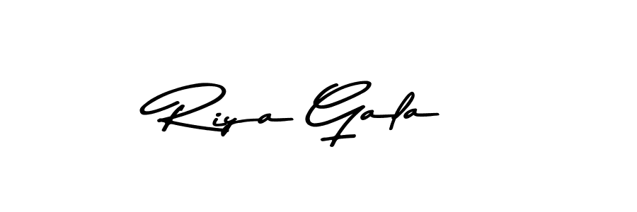 Riya Gala stylish signature style. Best Handwritten Sign (Asem Kandis PERSONAL USE) for my name. Handwritten Signature Collection Ideas for my name Riya Gala. Riya Gala signature style 9 images and pictures png