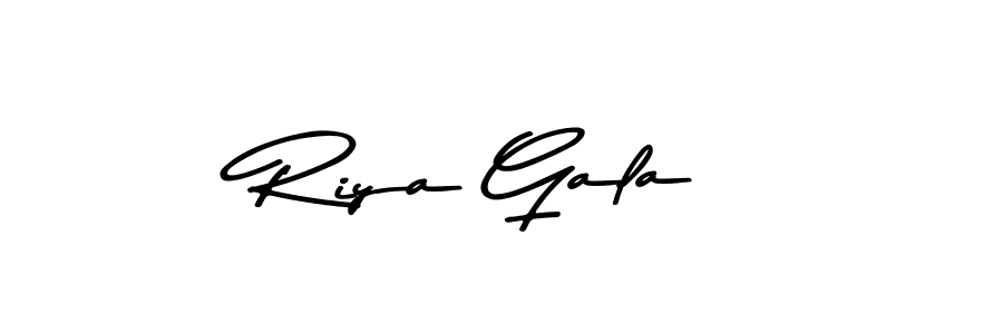 Design your own signature with our free online signature maker. With this signature software, you can create a handwritten (Asem Kandis PERSONAL USE) signature for name Riya Gala. Riya Gala signature style 9 images and pictures png