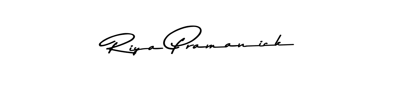 Make a beautiful signature design for name Riya Pramanick. With this signature (Asem Kandis PERSONAL USE) style, you can create a handwritten signature for free. Riya Pramanick signature style 9 images and pictures png