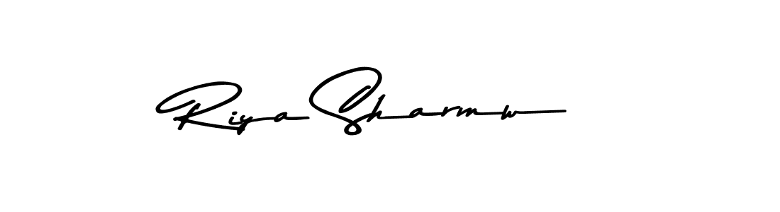 Design your own signature with our free online signature maker. With this signature software, you can create a handwritten (Asem Kandis PERSONAL USE) signature for name Riya Sharmw. Riya Sharmw signature style 9 images and pictures png