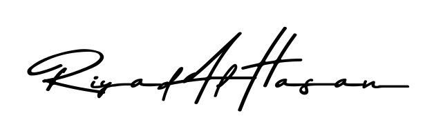 Achieve flawless digital penmanship with Riyad Al Hasan name in Asem Kandis PERSONAL USE font. The perfect tool for creating online signatures. Riyad Al Hasan signature style 9 images and pictures png