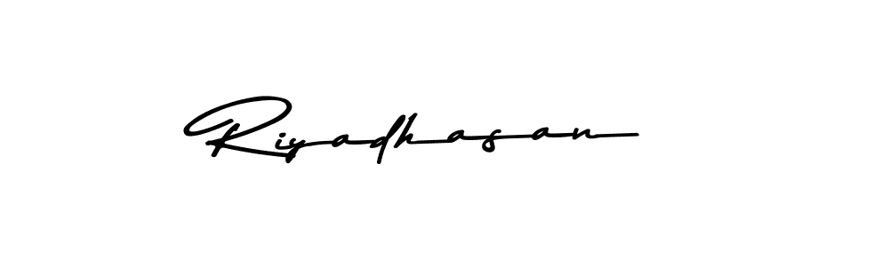 How to make Riyadhasan signature? Asem Kandis PERSONAL USE is a professional autograph style. Create handwritten signature for Riyadhasan name. Riyadhasan signature style 9 images and pictures png