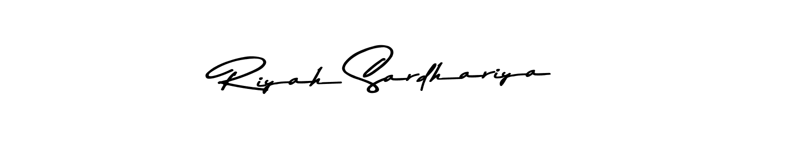 You should practise on your own different ways (Asem Kandis PERSONAL USE) to write your name (Riyah Sardhariya) in signature. don't let someone else do it for you. Riyah Sardhariya signature style 9 images and pictures png