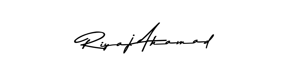 Make a beautiful signature design for name Riyaj Ahamad. Use this online signature maker to create a handwritten signature for free. Riyaj Ahamad signature style 9 images and pictures png