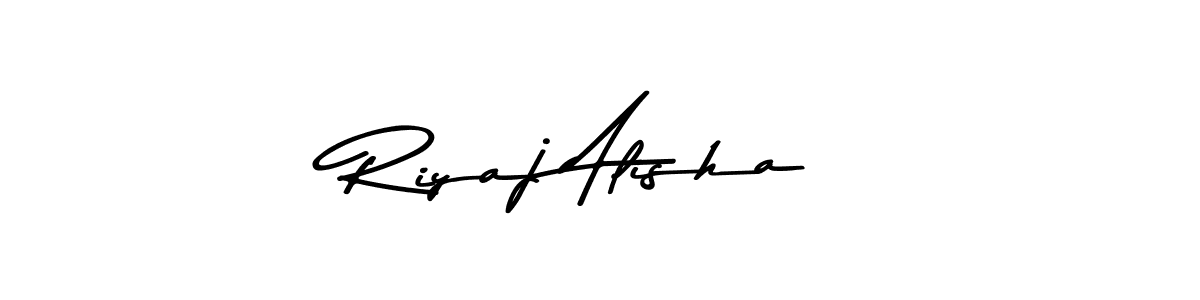 Make a beautiful signature design for name Riyaj Alisha. With this signature (Asem Kandis PERSONAL USE) style, you can create a handwritten signature for free. Riyaj Alisha signature style 9 images and pictures png
