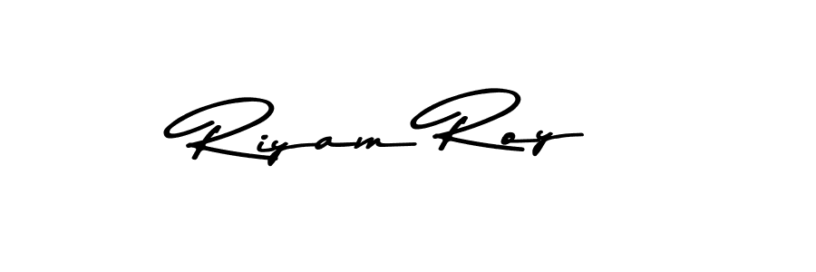 Riyam Roy stylish signature style. Best Handwritten Sign (Asem Kandis PERSONAL USE) for my name. Handwritten Signature Collection Ideas for my name Riyam Roy. Riyam Roy signature style 9 images and pictures png