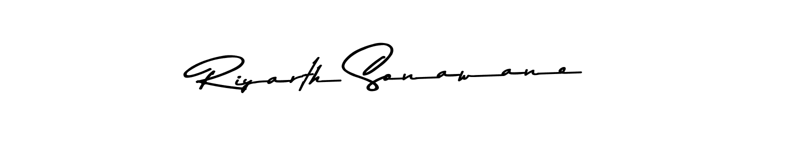 Create a beautiful signature design for name Riyarth Sonawane. With this signature (Asem Kandis PERSONAL USE) fonts, you can make a handwritten signature for free. Riyarth Sonawane signature style 9 images and pictures png