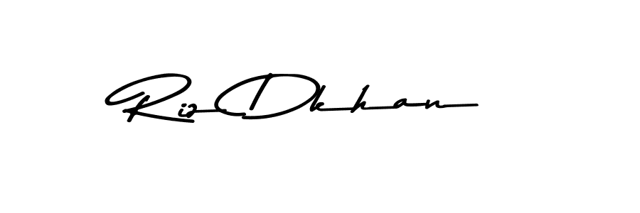 Create a beautiful signature design for name Riz Dkhan. With this signature (Asem Kandis PERSONAL USE) fonts, you can make a handwritten signature for free. Riz Dkhan signature style 9 images and pictures png