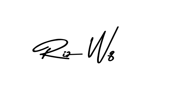 Also we have Riz Wq name is the best signature style. Create professional handwritten signature collection using Asem Kandis PERSONAL USE autograph style. Riz Wq signature style 9 images and pictures png