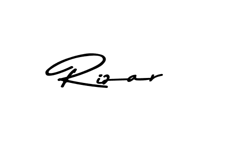 Create a beautiful signature design for name Rizar. With this signature (Asem Kandis PERSONAL USE) fonts, you can make a handwritten signature for free. Rizar signature style 9 images and pictures png