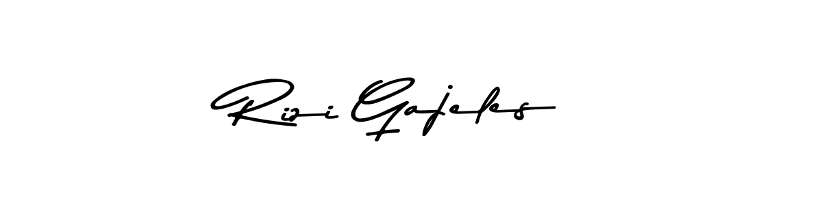 How to make Rizi Gajeles signature? Asem Kandis PERSONAL USE is a professional autograph style. Create handwritten signature for Rizi Gajeles name. Rizi Gajeles signature style 9 images and pictures png
