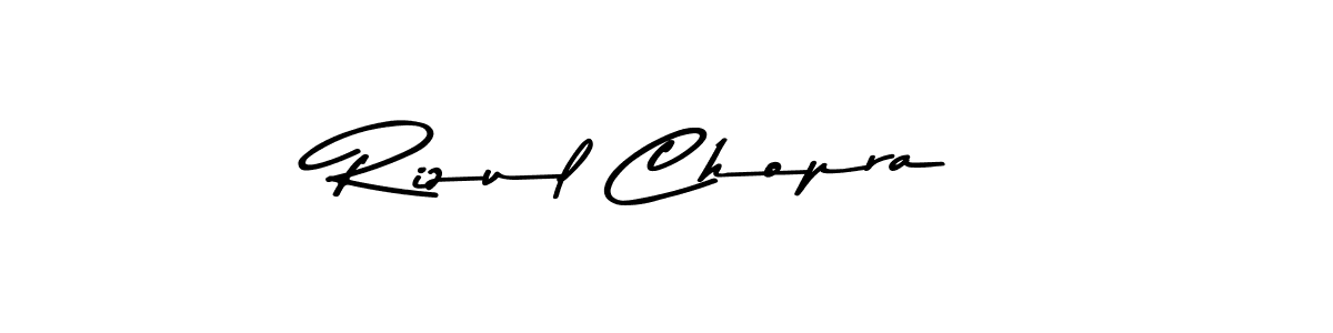 The best way (Asem Kandis PERSONAL USE) to make a short signature is to pick only two or three words in your name. The name Rizul Chopra include a total of six letters. For converting this name. Rizul Chopra signature style 9 images and pictures png