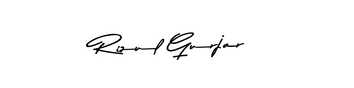 Make a beautiful signature design for name Rizul Gurjar. Use this online signature maker to create a handwritten signature for free. Rizul Gurjar signature style 9 images and pictures png