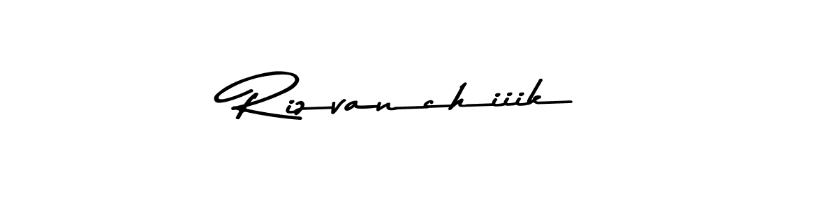 Make a beautiful signature design for name Rizvanchiiik. With this signature (Asem Kandis PERSONAL USE) style, you can create a handwritten signature for free. Rizvanchiiik signature style 9 images and pictures png