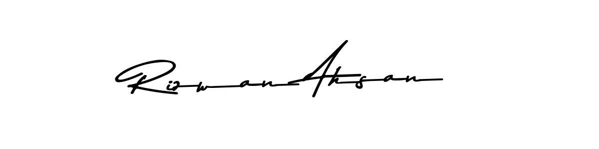 Rizwan Ahsan stylish signature style. Best Handwritten Sign (Asem Kandis PERSONAL USE) for my name. Handwritten Signature Collection Ideas for my name Rizwan Ahsan. Rizwan Ahsan signature style 9 images and pictures png