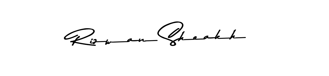 Use a signature maker to create a handwritten signature online. With this signature software, you can design (Asem Kandis PERSONAL USE) your own signature for name Rizwan Sheakh. Rizwan Sheakh signature style 9 images and pictures png