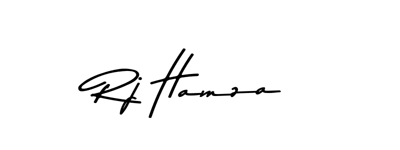 Design your own signature with our free online signature maker. With this signature software, you can create a handwritten (Asem Kandis PERSONAL USE) signature for name Rj Hamza. Rj Hamza signature style 9 images and pictures png